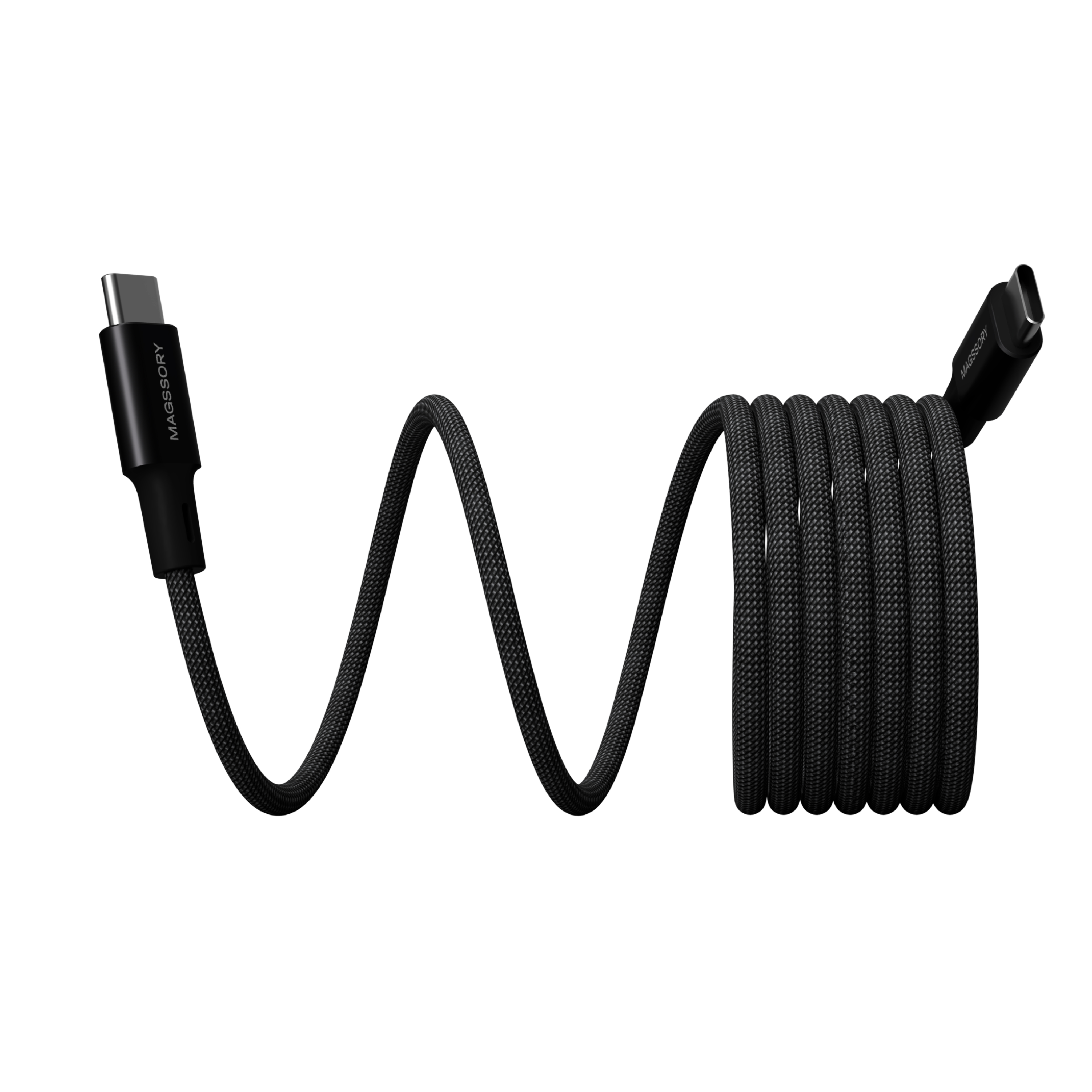 Магнитный кабель Magssory 1.2м 60W Black, Чёрный — cbl001black 2